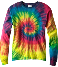 Spider Long Sleeve Tie Dye Tee